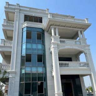 玉林 白麻花岗岩别墅外墙干挂效果展示