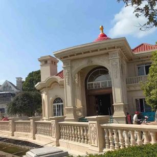 玉林 黄金麻花岗岩欧式别墅