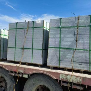 玉林 芝麻白花岗岩地铺石装车日常