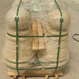 玉林 黄金麻异形定制雕花——棒棒糖挡车柱