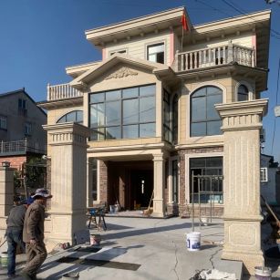 玉林 黄金麻花岗岩荔枝面别墅外墙干挂私家专属