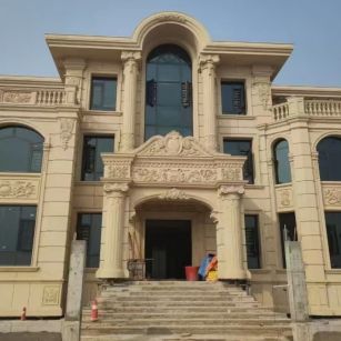 玉林 黄金麻花岗岩别墅外墙干挂