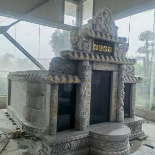 玉林 芝麻白墓碑效果展示图