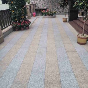 玉林 黄金麻白麻荔枝面庭院铺装展示