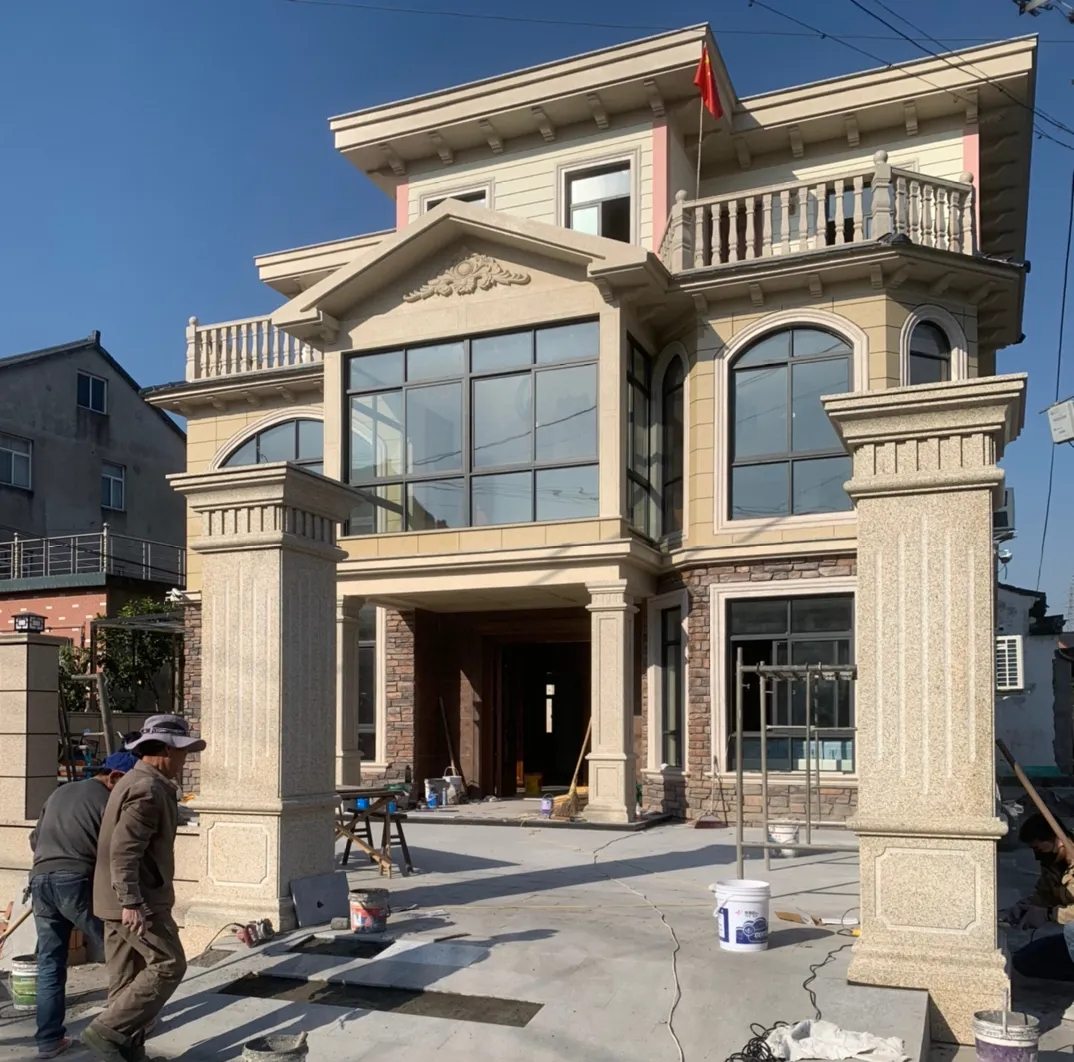 玉林 黄金麻花岗岩荔枝面别墅外墙干挂私家专属