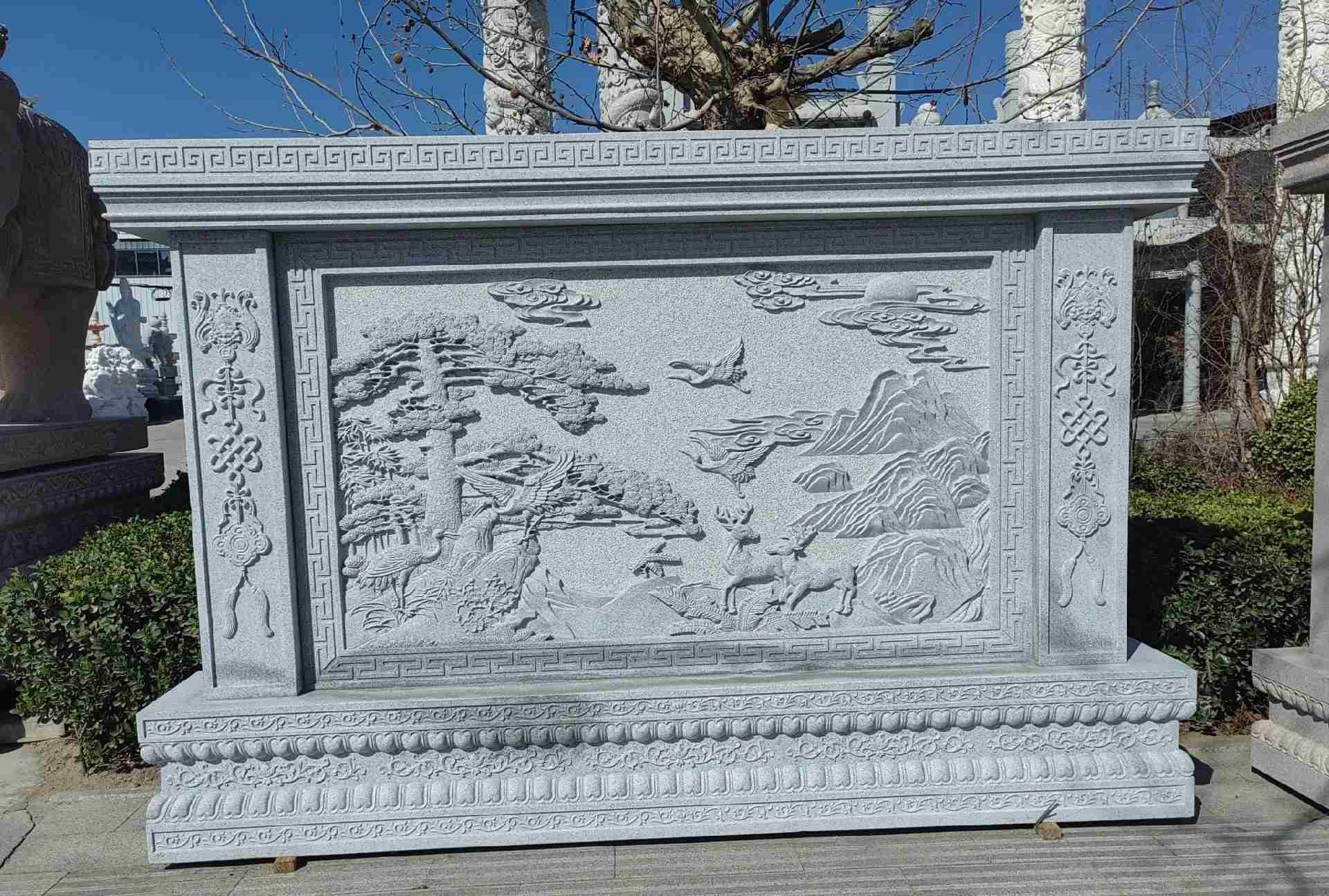 玉林 芝麻白大型照壁，屏风，影壁